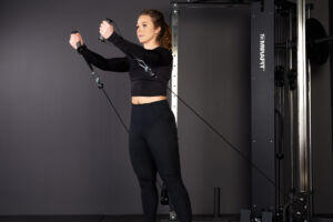 Cable Fly with a Mirafit Functional Trainer