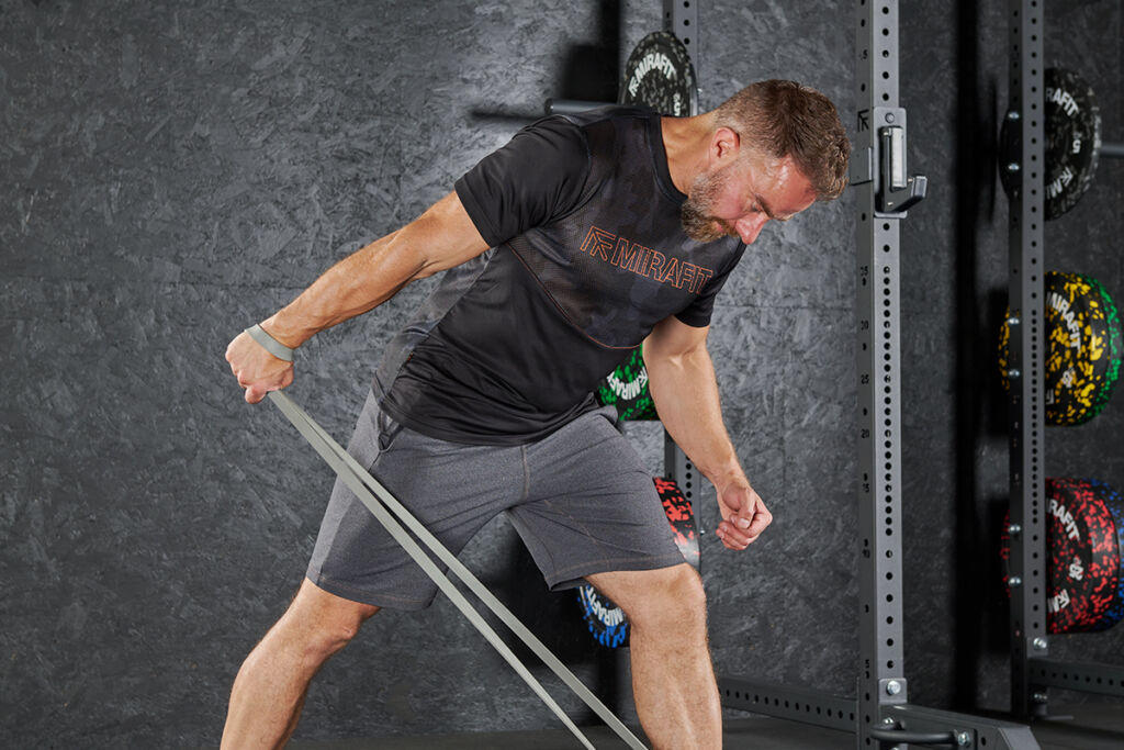 Resistance Band Tricep Kickback Resistance Band Tricep Kickback with Mirafit Resistance Bands