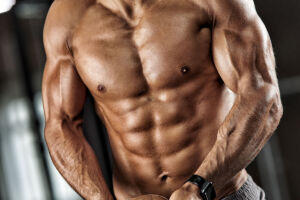 Gareth Sapstead's beach body.