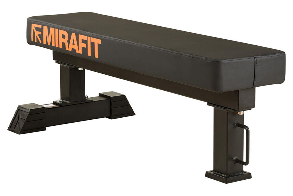 Mirafit M3 Flat Powerlifting Bench Mirafit M3 Flat Powerlifting Bench on White Background
