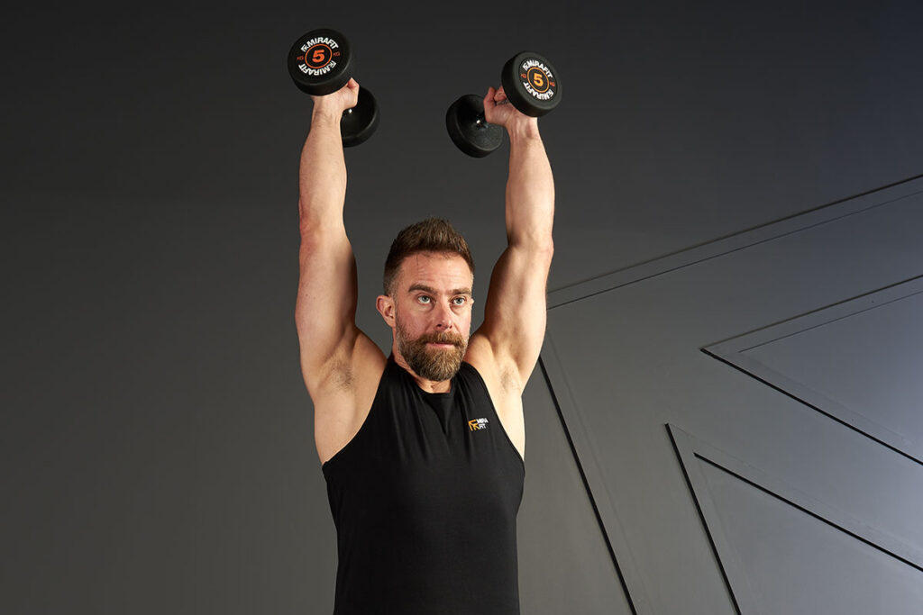 5kg Dumbbell Thrusters dumbbell thrusters with Mirafit 5kg Dumbbells to build muscle