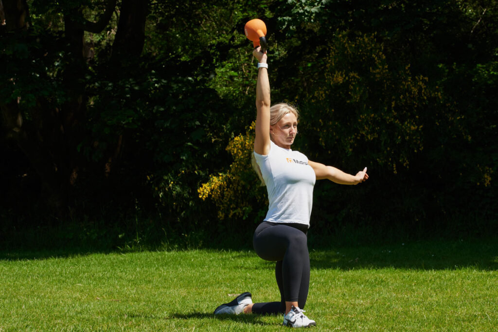 Bottom Up Press Bottom Up Press with a Mirafit Kettlebell