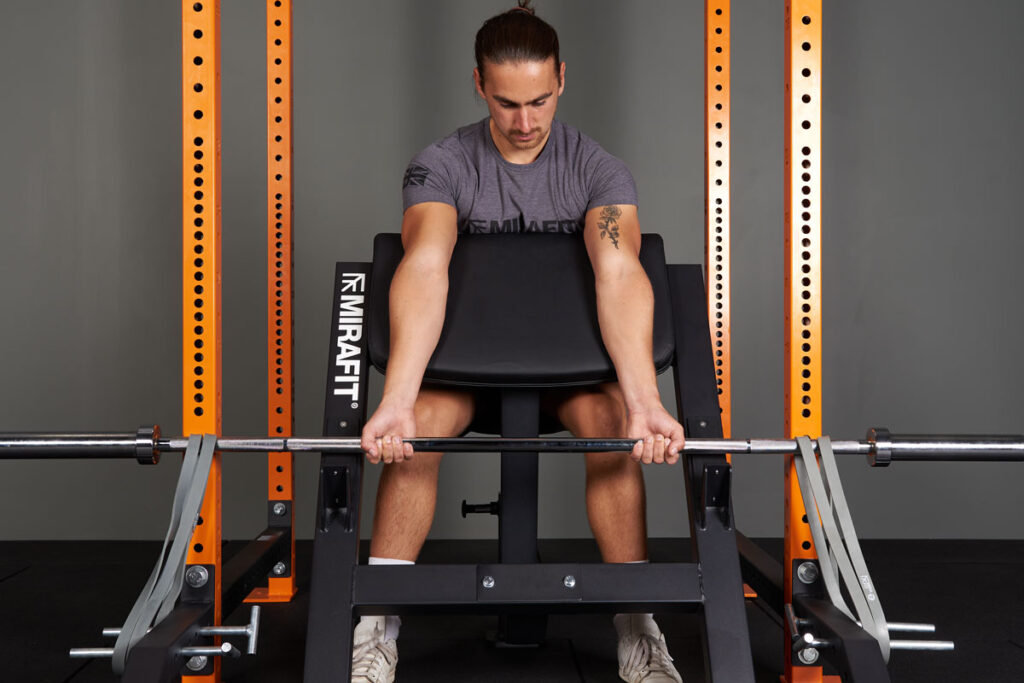 Resistance Band Preacher Curl