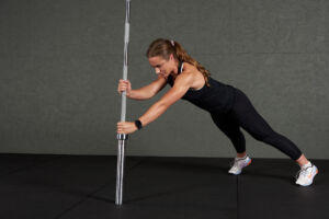 Barbell Climb using a Mirafit Olympic Barbell