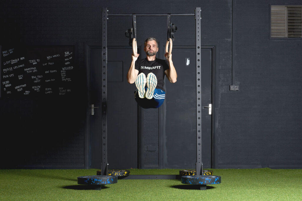 Ring Pull Up Ring Pull Up on a Mirafit M210 Half Power Rack