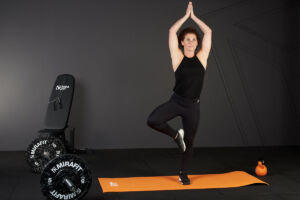 Yoga in a Mirafit Home Gym