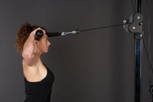 Isometric Face Pull with Mirafit Cable Pulley Machine