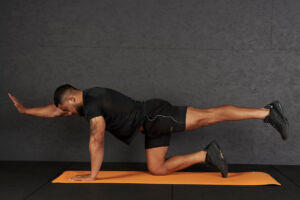 Ab exercises on a Mirafit Exercise Mat