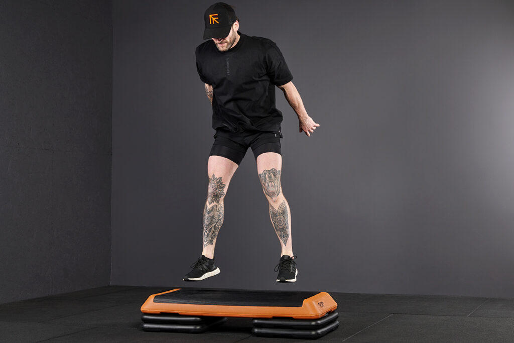 Jump Squats Jump Squats on a Mirafit Premium Exercise Step