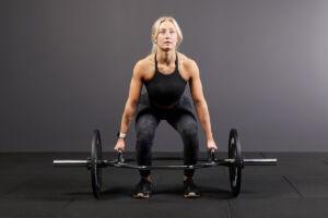 Trap Bar Jump Squat with Mirafit 2" Olympic Trap Bar