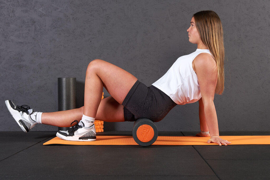 Foam Rolling Glutes with Mirafit EPE Foam Roller