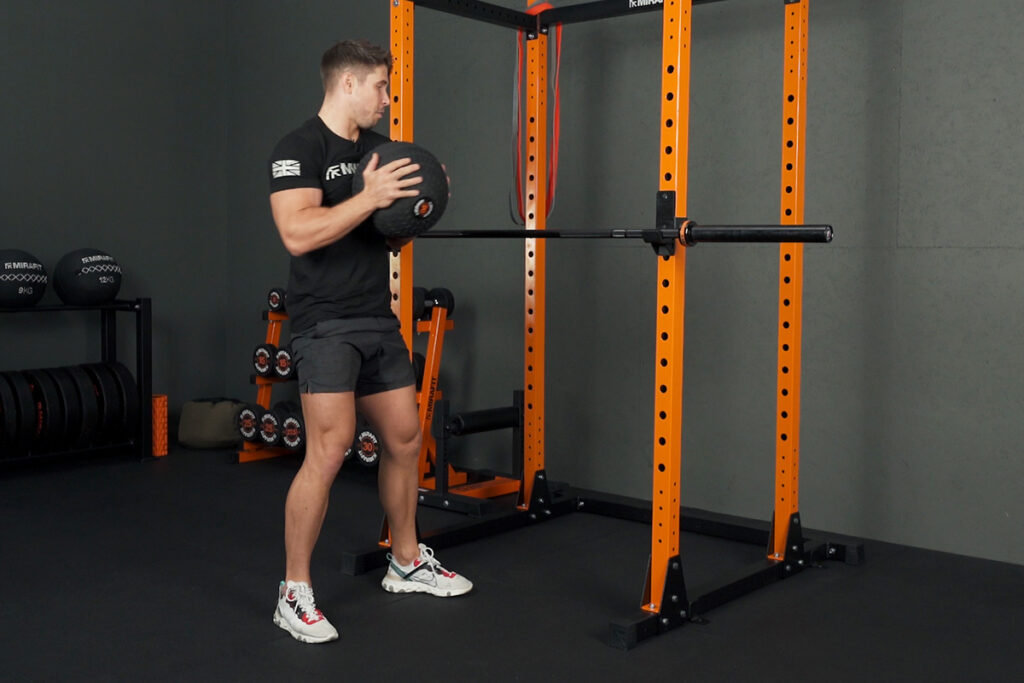 Mirafit Tyre Tread Slam Ball Gareth Sapstead with a Mirafit Tyre Tread Slam Ball for Atlas Stones
