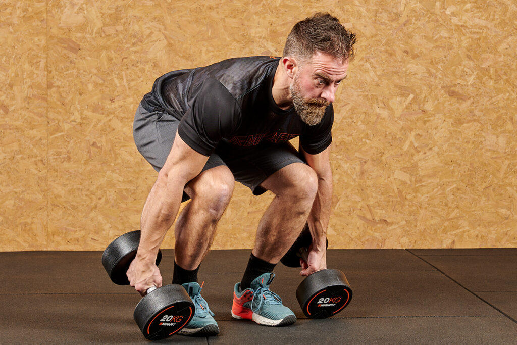Mirafit M3 Urethane Dumbbells Deadlift with Mirafit M3 Urethane Dumbbells