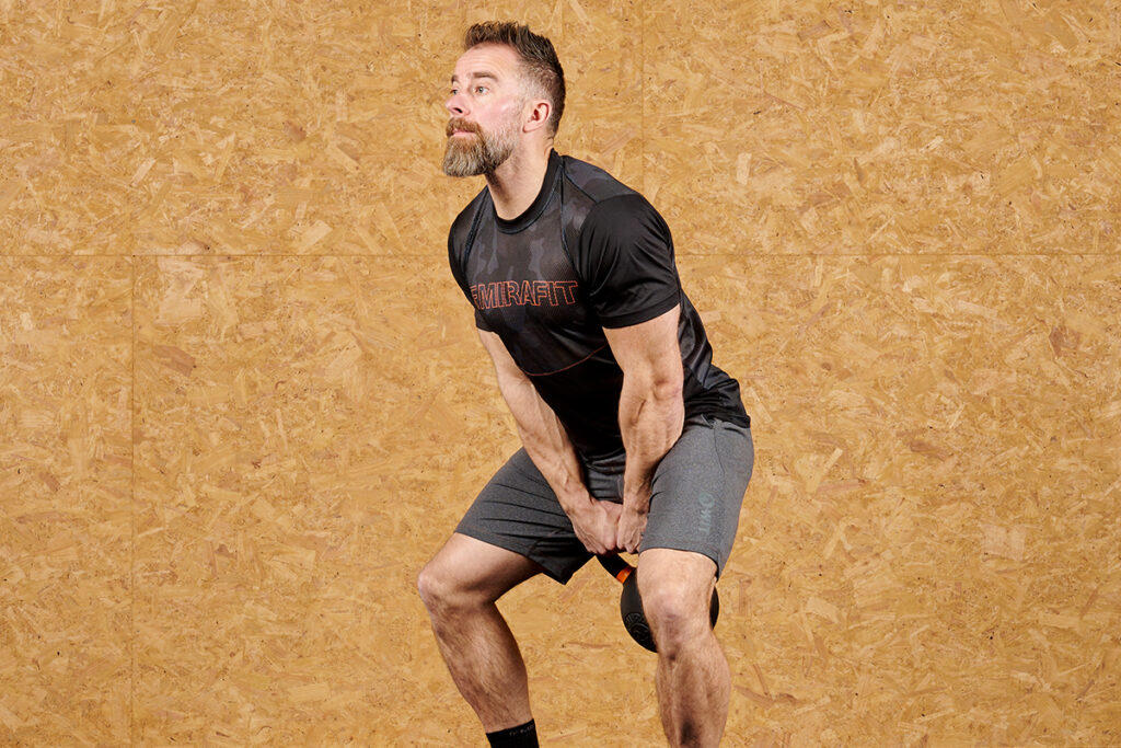 Mirafit Cast Iron Kettlebells Kettlebell Swing using Mirafit Cast Iron Kettlebells