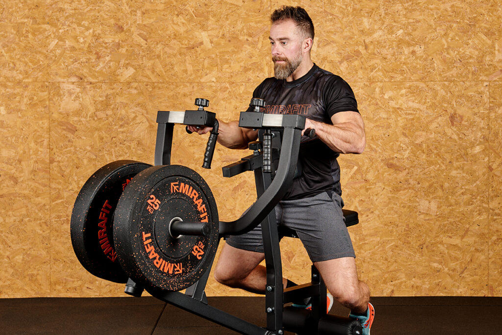 Mirafit Seated Row Machine Seated Row using a Mirafit Seated Row Machine
