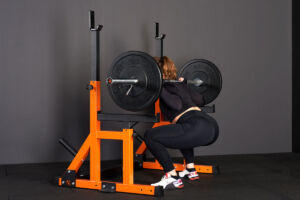 Back Squat in Mirafit M230 Squat Rack