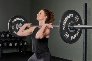 Clean and jerk with a Mirafit Olympic Barbell