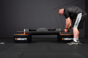 Adam Bishop with Mirafit Strongman Log