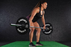 Hang Clean with Mirafit Urethane Bumper Plates