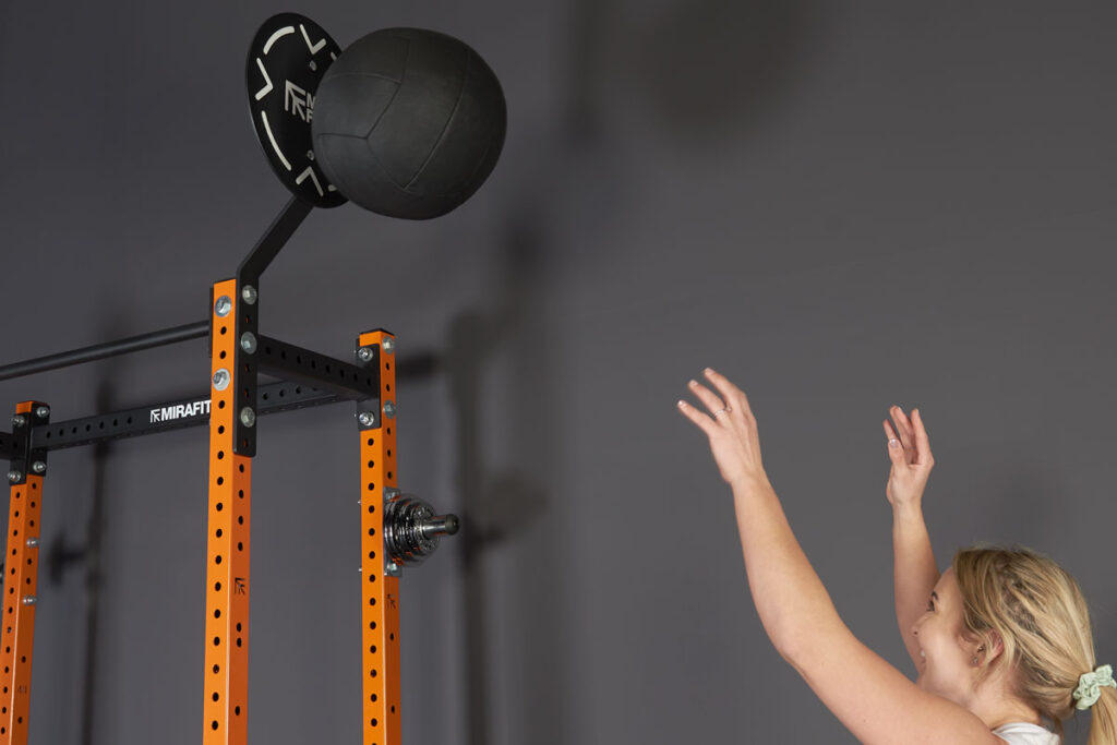 Wall Ball Throw with Mirafit Oversized Slam Ball