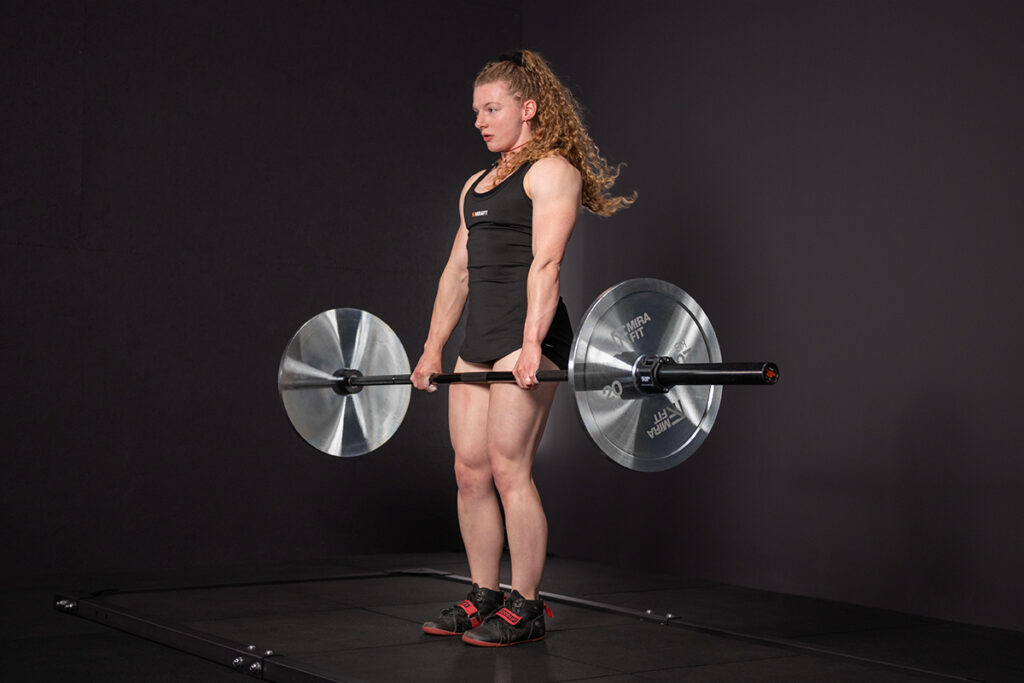 Bobbie Butters deadlift with Mirafit Steel Plates
