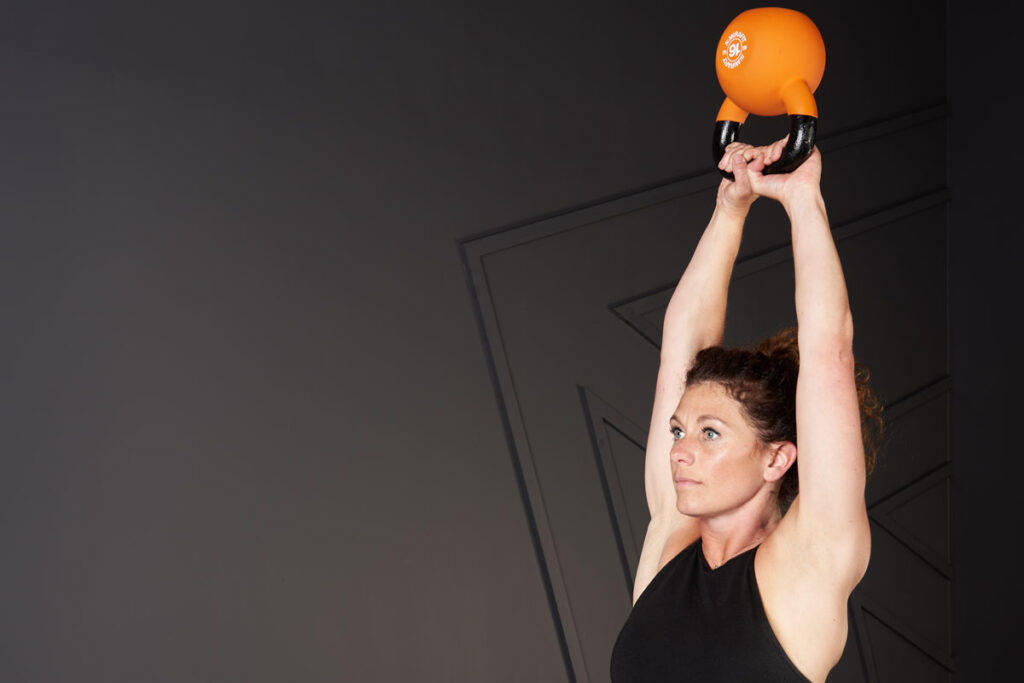 American Kettlebell Swing American Kettlebell Swing with Mirafit Soft Touch Cast Iron Kettlebell