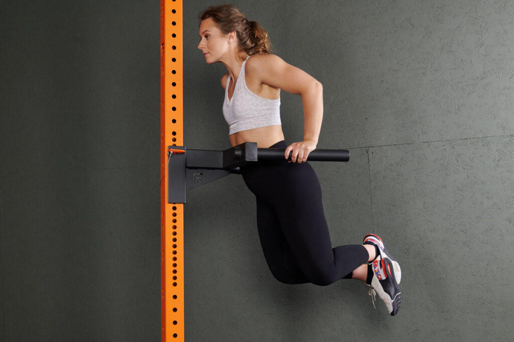 Dips on Mirafit M4 Squat Rack