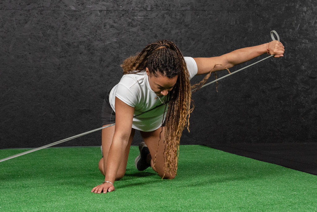 Banded Thoracic Twist with Mirafit Resistance Band