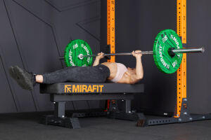 Larsen Press with Mirafit Marbled Bumper Plates