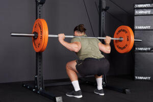 Low Back Squat with Mirafit Olympic Weight Plates