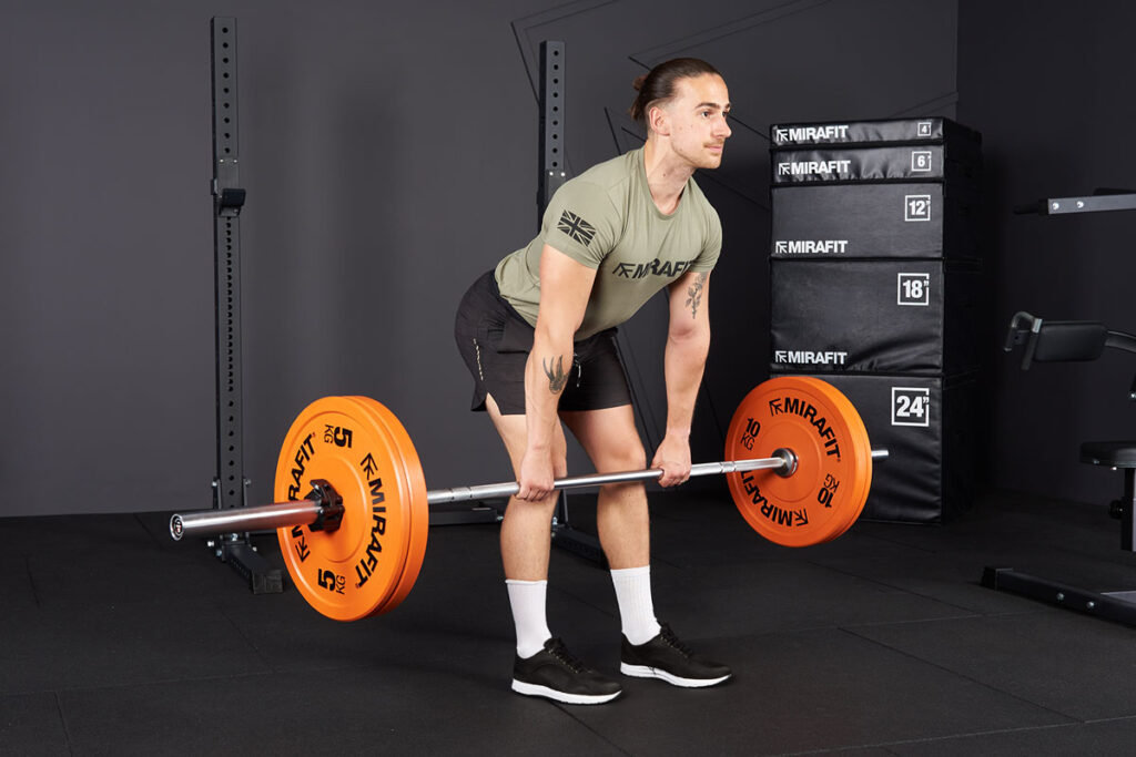 Romanian Deadlift with Mirafit Olympic Bumper Plates