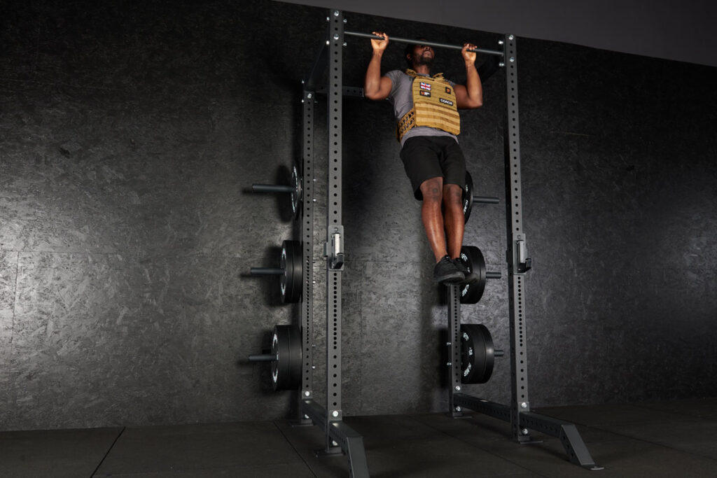 Weighted Pull Up with Mirafit Tactical Weight Vest