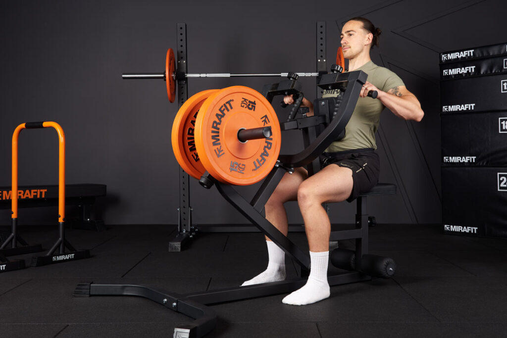 Mirafit Seated Row Machine Seated row using Mirafit Seated Row Machine