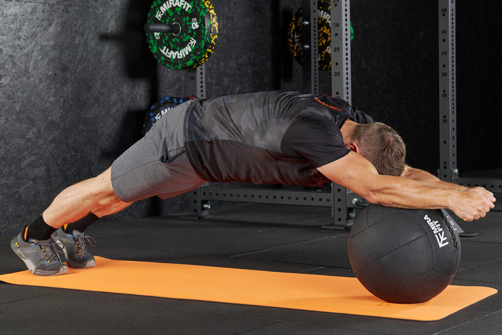 Med Ball Plank Rollout with Mirafit Med Ball