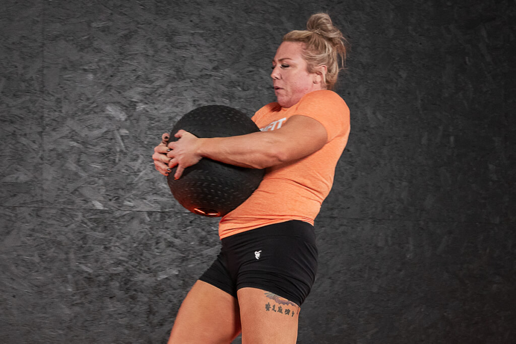 Mirafit Strongman Training Ball Atlas Stone Carry with Mirafit Strongman Training Ball