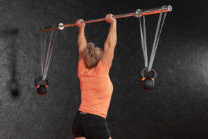 Banded Earthquake Carry with Mirafit Cast Iron Kettlebells