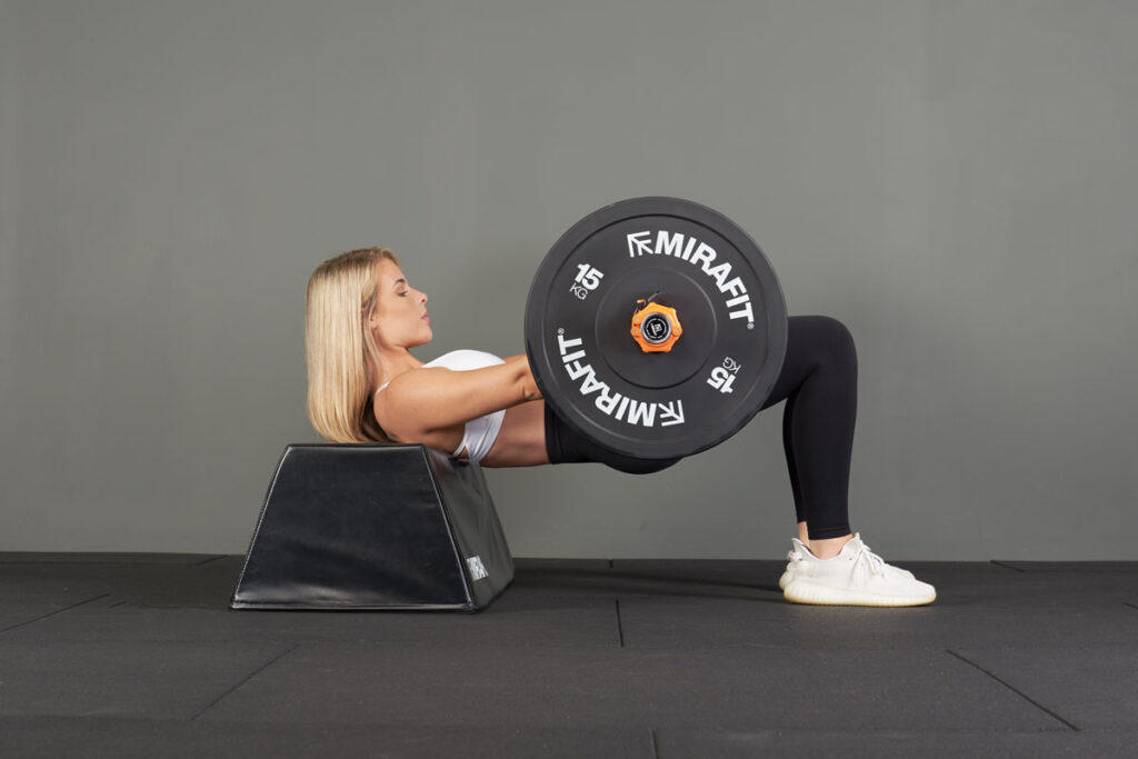 Hip thrust using Mirafit Hip Thrust Plates