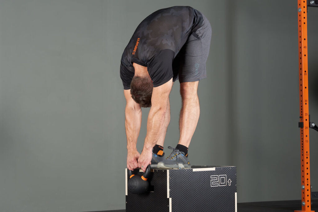 Jefferson Curl with a Mirafit Cast Iron Kettlebell