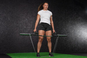 banded hex bar squat