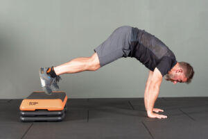 Feet Elevated Burpee on a Mirafit Premium Exercise Step
