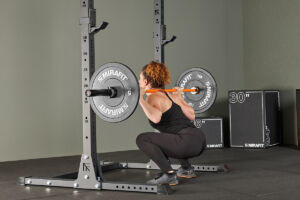 Squat in an M4 Squat Rack