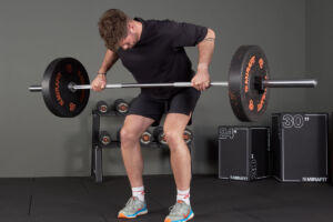 Snatch Grip Barbell Row using a Mirafit Olympic Barbell
