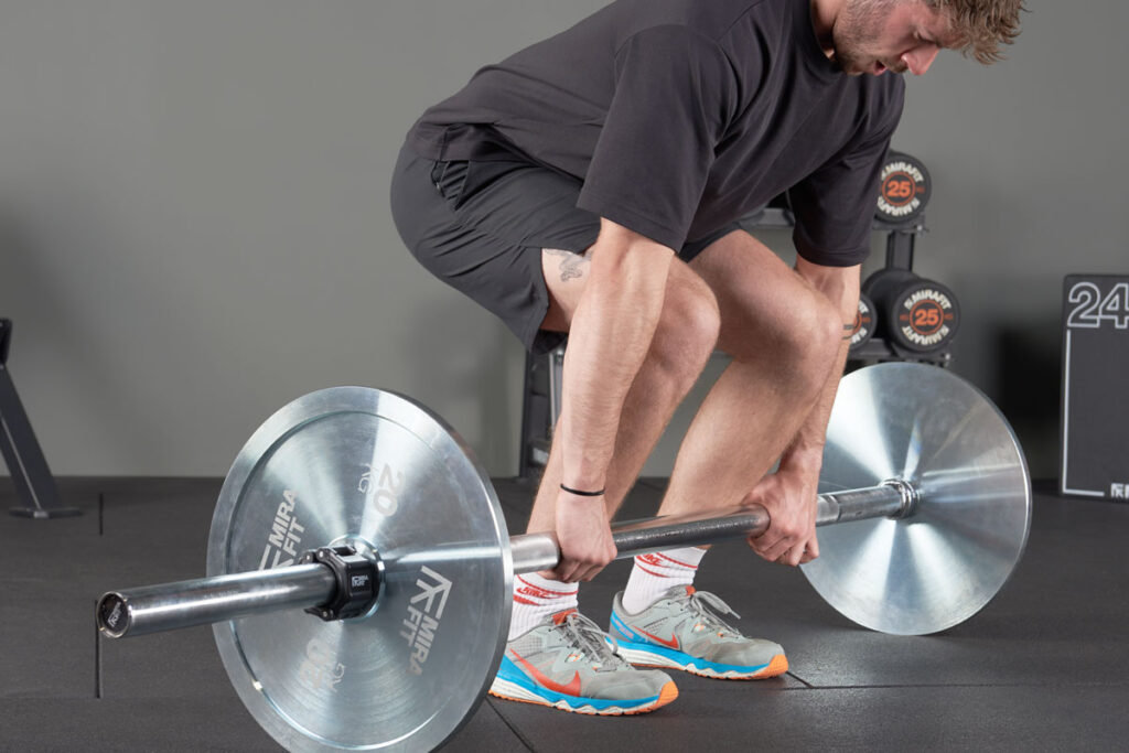 Deadlift with a Mirafit Axle Bar