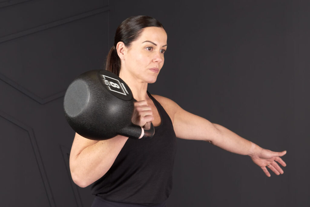 Kettlebell clean with a Mirafit Urethane Competition Kettlebell