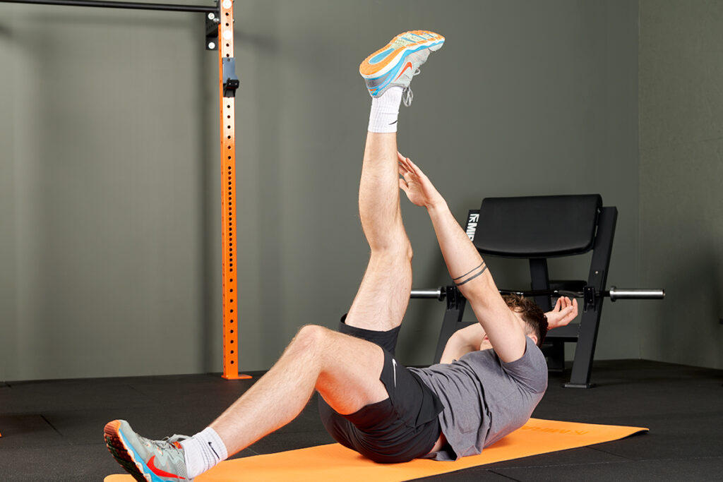Alternate V Up on Mirafit Exercise Mat