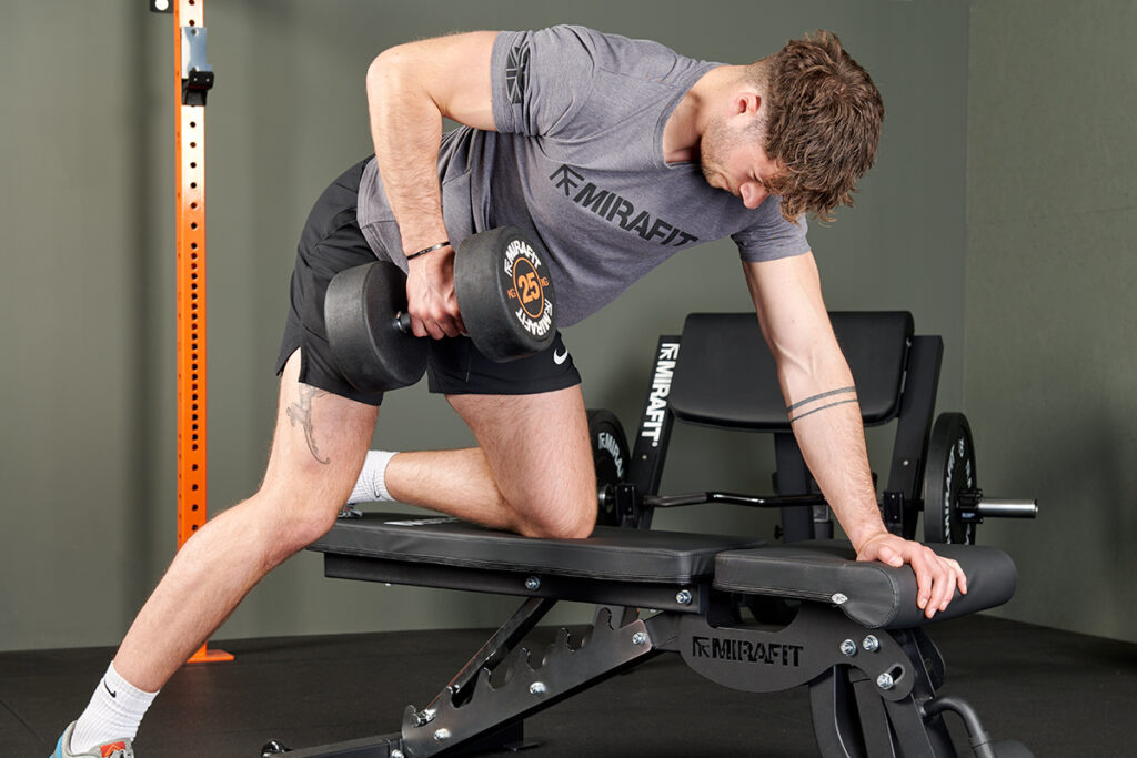 Three Point Row How To Target Those Hard to Grow Muscles | Mirafit