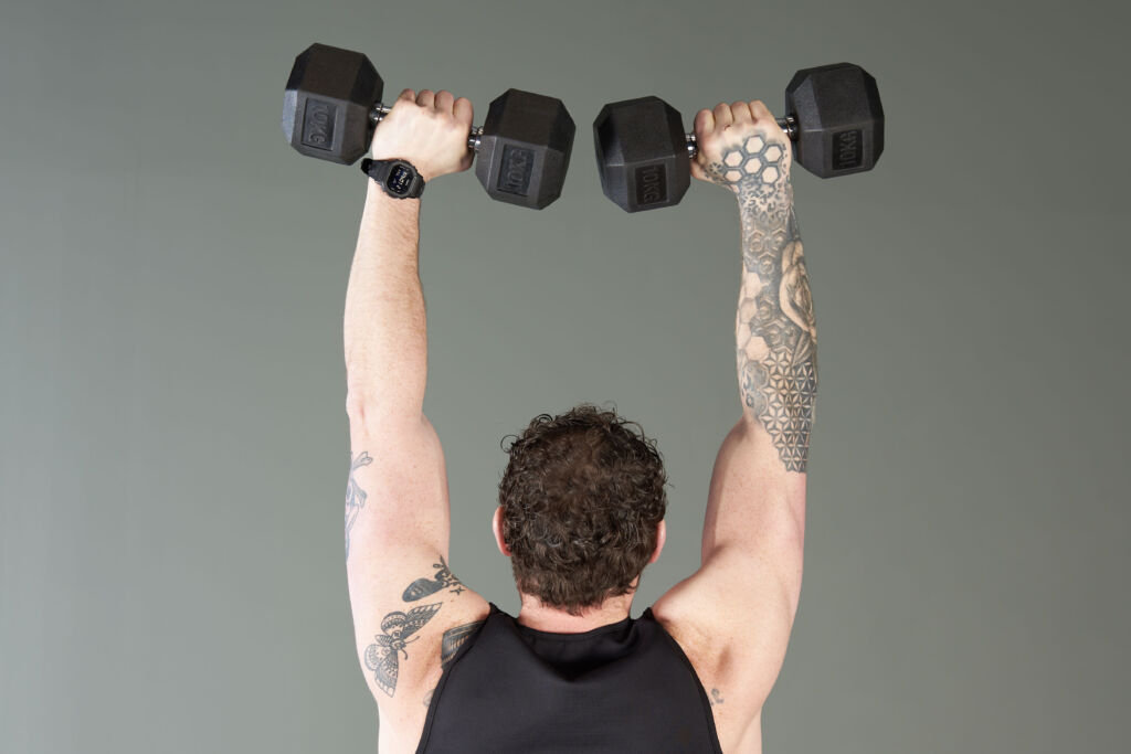 Build Shoulder Strength with Overhead Shrugs