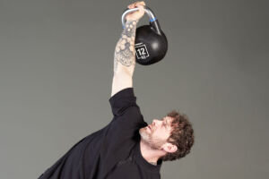 Kettlebell windmill using a Mirafit Urethane Kettlebell