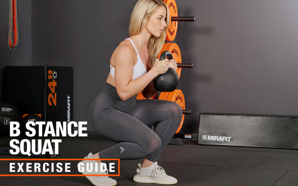 Mirafit Kettlebell B Stance Squat