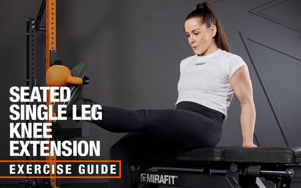 Mirafit Kettlebell Seated Single Leg Knee Extension